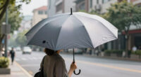 Autonomous Flying Umbrella Follows And Shields Users From Rain And Sunlight